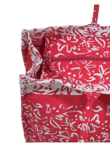 Shopper bag w kolorze czerwonym - 58 x 32 cm