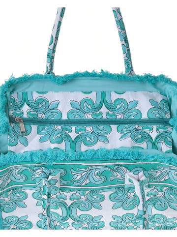Schoudertas turquoise - (B)35 x (H)30 x (D)20 cm