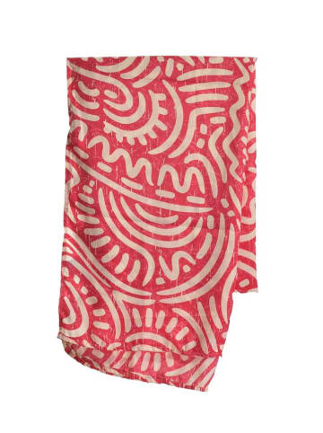 Sjaal roze - (L)180 x (B)60 cm