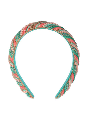 Haarband turquoise/roze
