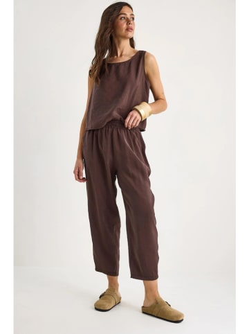 2-delige outfit bruin