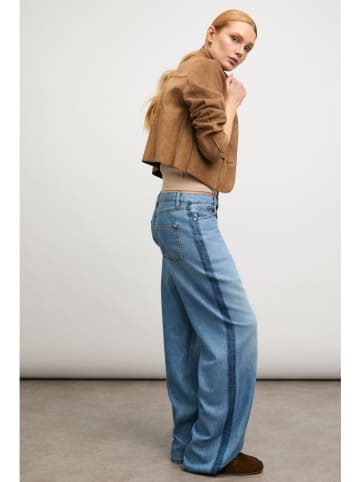 Spijkerbroek "Judy" - wide leg - blauw