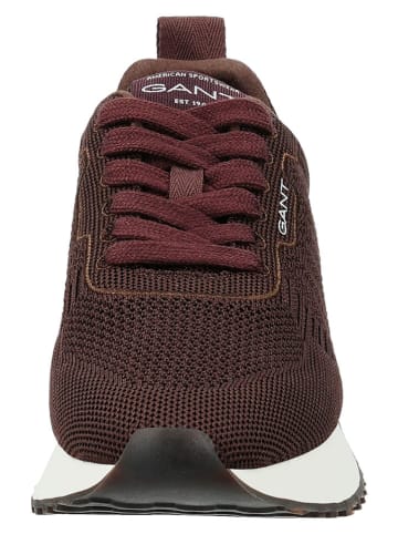 Skórzane sneakersy "Bevinda" w kolorze brązowym