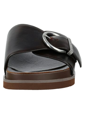 Leder-Pantoletten "Mardale" in Braun