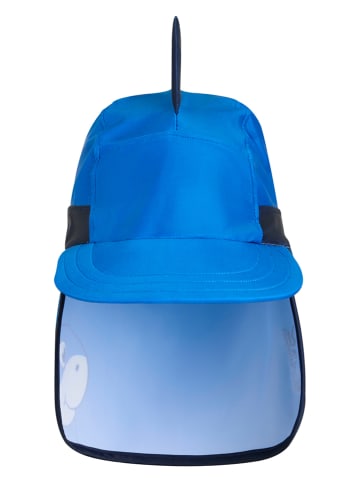 Czapka w kolorze niebieskim z osłoną karku