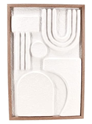 Kunstdruk "Alba" naturel/wit - (B)40 x (H)60 cm