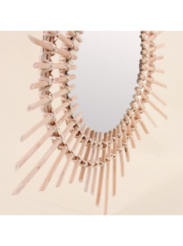 Wandspiegel "Mallaury" naturel - Ø 58 cm