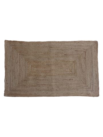 Jute-Teppich in Hellbraun - (L)90 x (B)60 cm 