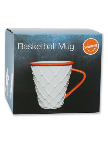 Jumbotasse ''Basketball'' in Weiß/ Orange - 400 ml
