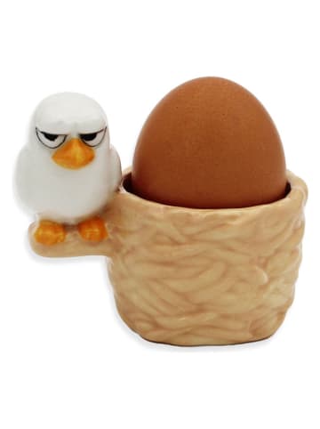 Eierbecher ''Grumpy Bird'' in Beige - (B)9,5 x (H)8,5 x (T)7 cm