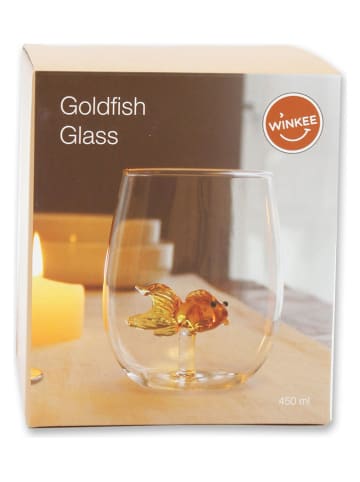 Glas ''Goldfisch'' in Gelb - 450 ml