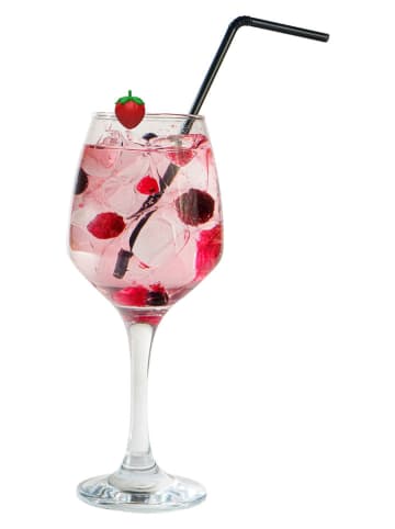 6er-Set: Glasmarker ''Wild Berry'' in Bunt - (L)2,5 cm