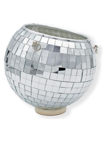Blumentopf ''Discokugel'' in Silber - Ø 15 cm