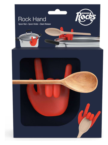 Topfwächter ''Rock Hand'' in Rot - (L)11,5 cm
