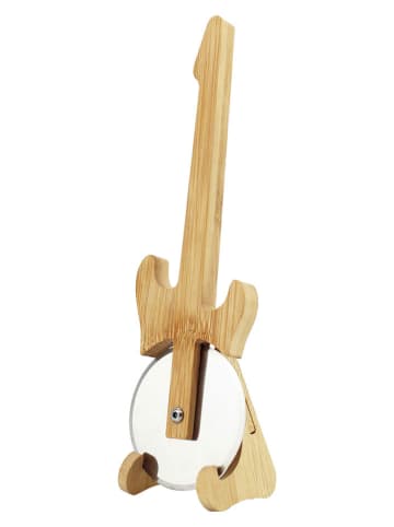 Pizzaschneider ''Gitarre'' in Hellbraun - (L)24,5 cm