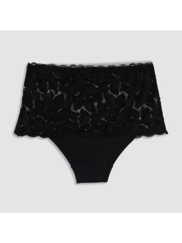 Figi high waist w kolorze czarnym