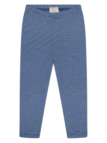 Leggings in Blau/ Weiß