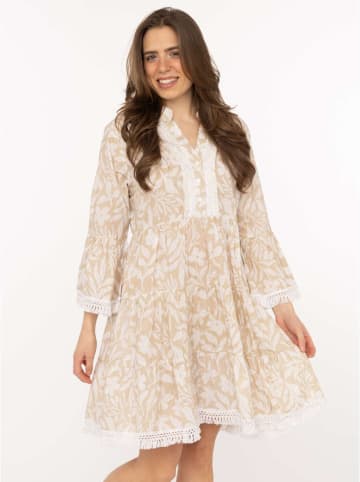 Kleid "Jungle Plants" in Beige