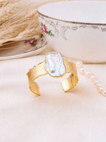 Vergold. Ring mit Perlmutt