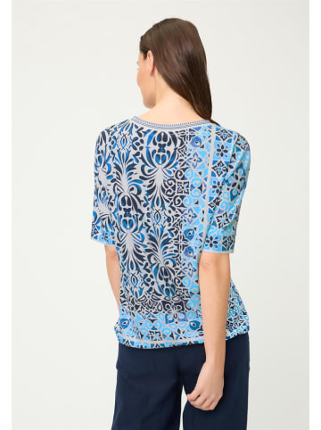Shirt in Hellblau/ Dunkelblau