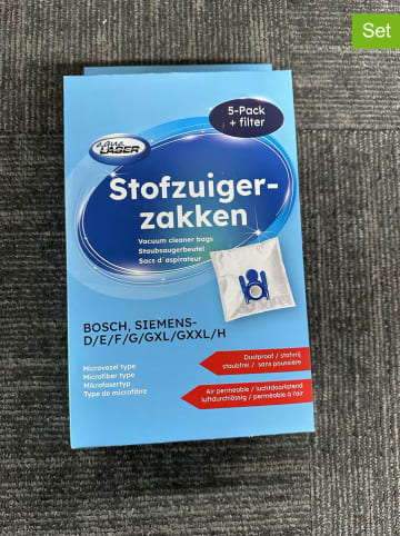 5er-Set: Staubsaugerbeutel  "Aqua Laser" - A-Type D/E/F/G/H