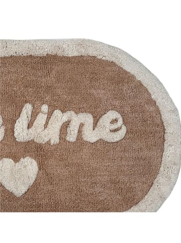 Badematte ''Me Time'' in Hellbraun/ Creme - (L)80 x (B)50 cm