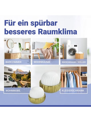 2er-Set: Luftbefeuchter "Nova" in Gold/ Weiß