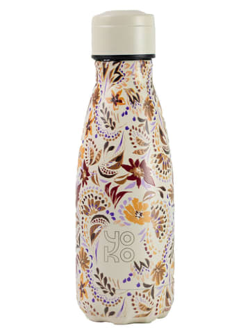 Butelka termiczna "Marbella" w kolorze kremowym ze wzorem - 260 ml