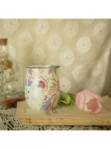 Kubek termiczny "Bohemian" w kolorze miętowo-fioletowym - 250 ml