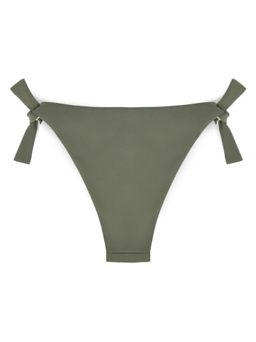 Omkeerbare bikinislip kaki