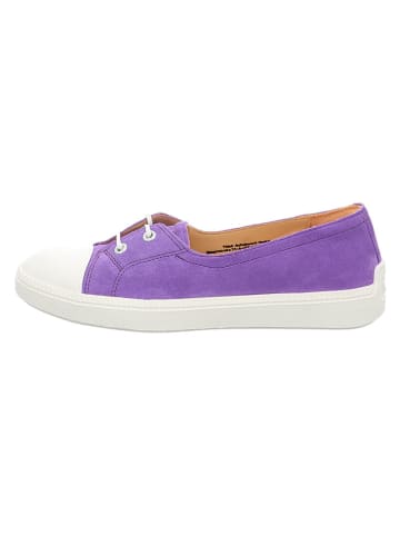 Leder-Ballerinas in Lila