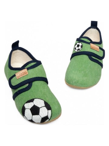 Pantoffels "Soccer Champ" groen
