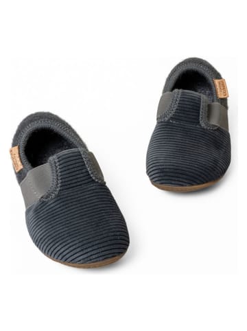 Kapcie "Cord Comfort" w kolorze antracytowym