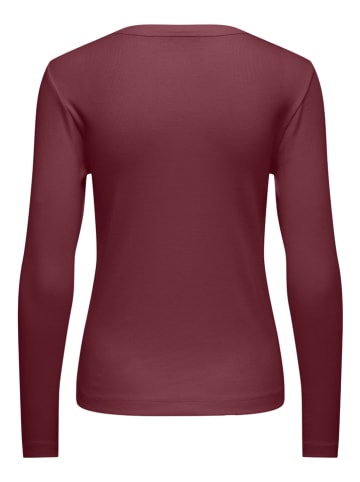 Longsleeve "Lucky" in Bordeaux