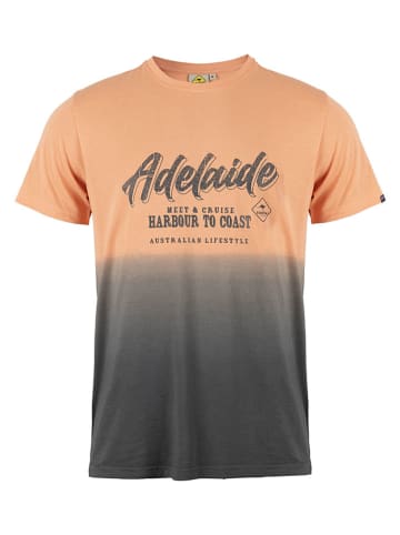 Shirt in Orange/ Grau