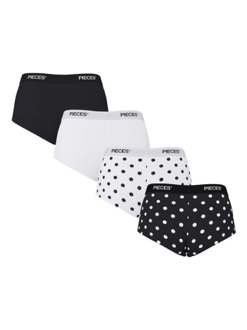 4-delige set: hipsters zwart/crème