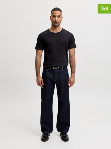 2-delige set: shirts "Jjeorganic" zwart
