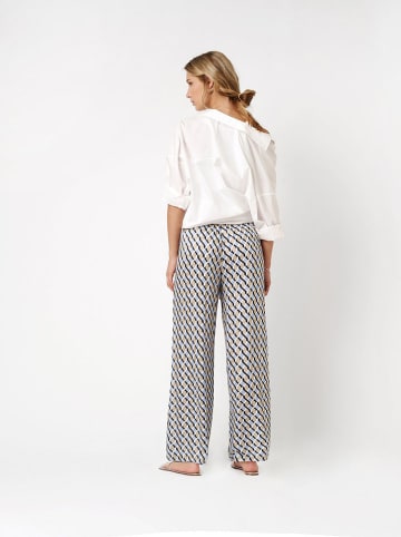 Hose in Beige/ Hellblau