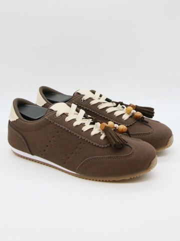 Sneakersy w kolorze brązowym