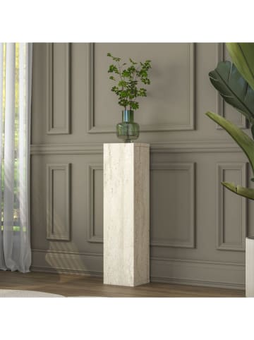 Stolik "AD107" w kolorze beżowym - 20 x 80 x 18,2 cm
