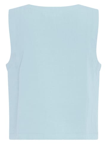 Blousetop lichtblauw
