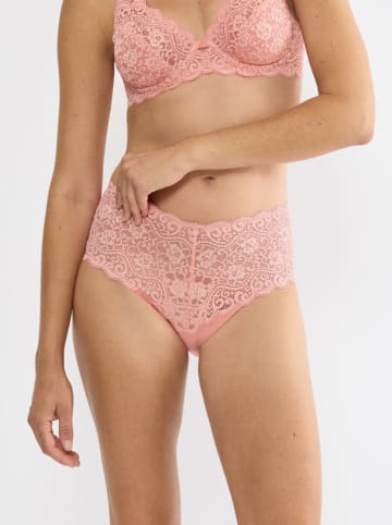 Pełne figi high waist "Amourette" w kolorze jasnoróżowym