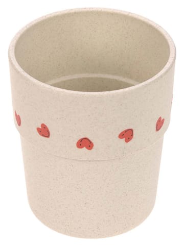 Becher "Happy Rascals Heart" in Beige - Ø 7,2 cm x (H)8,3 cm