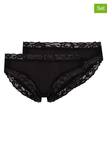 2er-Set: Slips in Schwarz