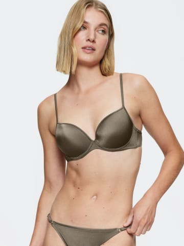 Bikini-Oberteil "Midnight Swim" in Khaki