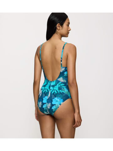 Strój kąpielowy "Summer Fleur" w kolorze morskim