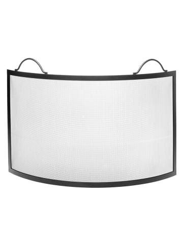 Kratka kominkowa chroniąca przed iskrami w kolorze srebrno-czarnym - 46 x 65 cm