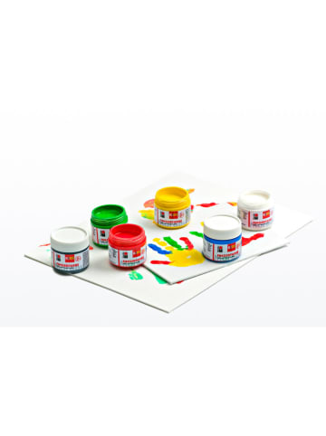 Fingerfarben, 6x100 ml - ab 2 Jahren