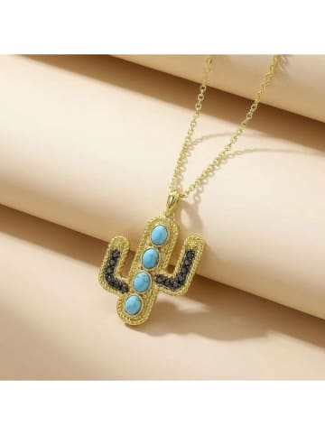 Vergulde ketting met hanger - (L)40 cm