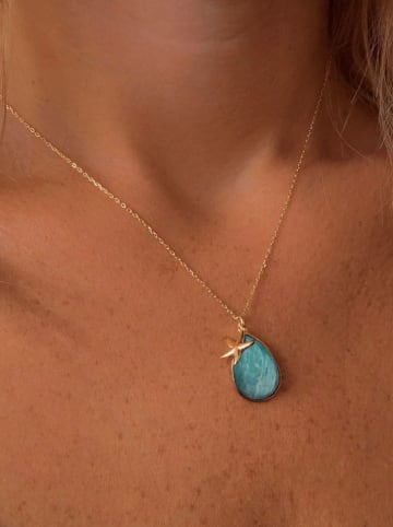 Vergulde ketting met hanger - (L)40 cm
